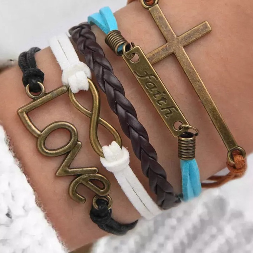 Faith Cross Infinite Love Bracelet